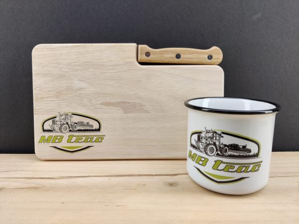 MB Trac mit Egge Frühstücksset Geschenk NEU